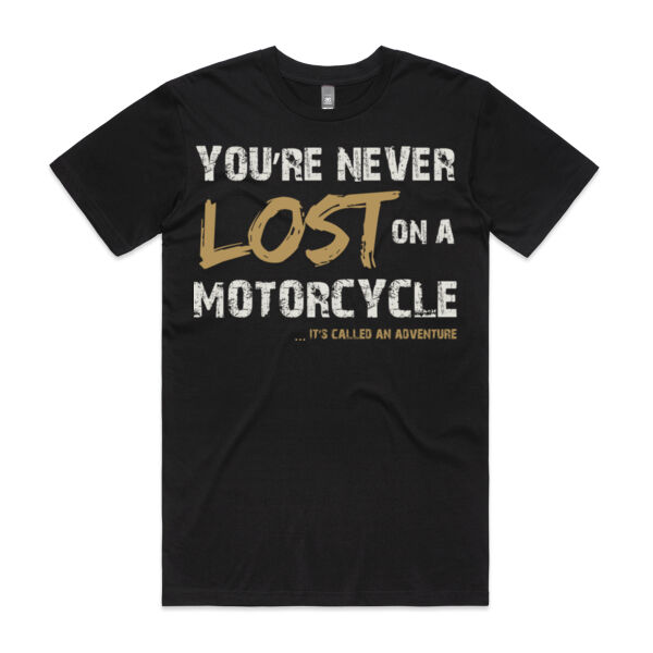 You're Never Lost on a Motorcycle Tee Thumbnail